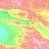 Mappa topografica 乌兰县, altitudine, rilievo