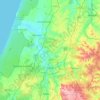 Mappa topografica Leiria, altitudine, rilievo