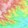 Mappa topografica Antonimina, mappa di rilievo, mappa dell'altitudine