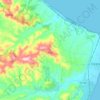 Mappa topografica Cirò, altitudine, rilievo