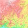 Mappa topografica 承德市, altitudine, rilievo