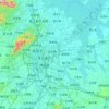 Mappa topografica 南昌市, altitudine, rilievo