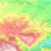 Mappa topografica Argusto, mappa di rilievo, mappa dell'altitudine