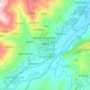 Mappa topografica Akbou, altitudine, rilievo