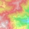 Mappa topografica Akfadou, altitudine, rilievo