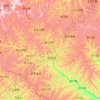 Mappa topografica 吴起县 (Wuqi), altitudine, rilievo