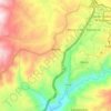 Mappa topografica Belsito, mappa di rilievo, mappa dell'altitudine