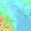 Mappa topografica Assemini, altitudine, rilievo