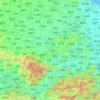 Mappa topografica 安徽省, altitudine, rilievo
