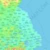 Mappa topografica 江苏省, altitudine, rilievo