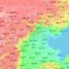 Mappa topografica 河北省, altitudine, rilievo