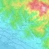 Mappa topografica Carrara, mappa di rilievo, mappa dell'altitudine
