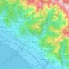 Mappa topografica Massa, mappa di rilievo, mappa dell'altitudine