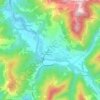 Mappa topografica Casella, mappa di rilievo, mappa dell'altitudine