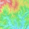 Mappa topografica Campomorone, mappa di rilievo, mappa dell'altitudine