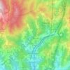 Mappa topografica Mignanego, mappa di rilievo, mappa dell'altitudine
