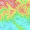 Mappa topografica PT, mappa di rilievo, mappa dell'altitudine