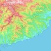Mappa topografica Imperia, altitudine, rilievo