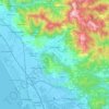 Mappa topografica Camaiore, mappa di rilievo, mappa dell'altitudine