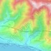 Mappa topografica Bogliasco, mappa di rilievo, mappa dell'altitudine