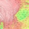 Mappa topografica 四川省, altitudine, rilievo