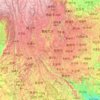 Mappa topografica 云南省, altitudine, rilievo
