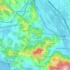 Mappa topografica Arcola, mappa di rilievo, mappa dell'altitudine
