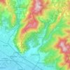 Mappa topografica Calenzano, mappa di rilievo, mappa dell'altitudine