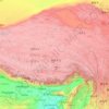 Mappa topografica Tibet, altitudine, rilievo