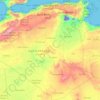 Mappa topografica Algérie, altitudine, rilievo
