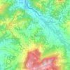 Mappa topografica Cecima, altitudine, rilievo