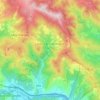 Mappa topografica Calice al Cornoviglio, mappa di rilievo, mappa dell'altitudine