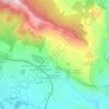 Mappa topografica Frascineto, altitudine, rilievo