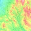 Mappa topografica Newcastle-under-Lyme, altitudine, rilievo