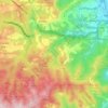 Mappa topografica Roccavignale, mappa di rilievo, mappa dell'altitudine