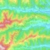 Mappa topografica Casanova Lerrone, mappa di rilievo, mappa dell'altitudine