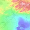 Mappa topografica Biskra, altitudine, rilievo