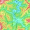 Mappa topografica Busalla, mappa di rilievo, mappa dell'altitudine