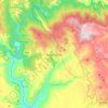 Mappa topografica Seulo, altitudine, rilievo