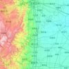 Mappa topografica 邢台市, altitudine, rilievo