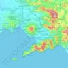 Mappa topografica NA, altitudine, rilievo