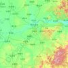 Mappa topografica 哈尔滨市, altitudine, rilievo
