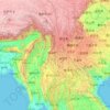 Mappa topografica 怒江, altitudine, rilievo