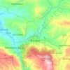 Mappa topografica Bougaa, altitudine, rilievo