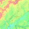 Mappa topografica Castelo Branco, altitudine, rilievo