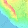 Mappa topografica Alliste, mappa di rilievo, mappa dell'altitudine