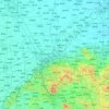 Mappa topografica 济南市, altitudine, rilievo