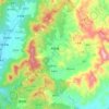 Mappa topografica 秀篆镇, altitudine, rilievo