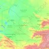 Mappa topografica Uzbekistan, altitudine, rilievo