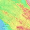 Mappa topografica Sesana, mappa di rilievo, mappa dell'altitudine